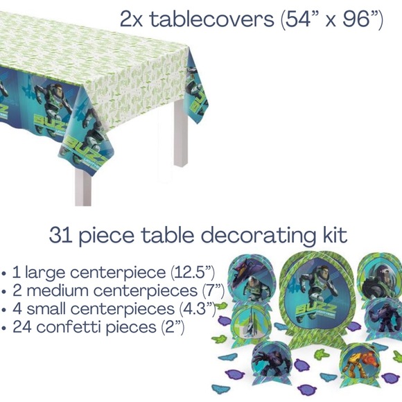 Buzz lightyear party supplies bundle - tableware and decorations - Picture 2 of 10